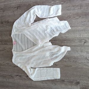 White, Gauzy Open Shrug Cardigan - Candie's Brand - Size XL